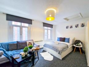 Spacious room with sofa